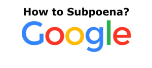 GOOGLE NORTH AMERICA INC subpoena