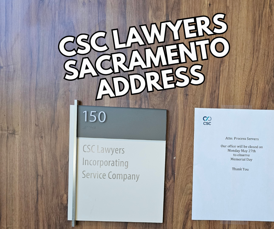 CSC Lawyers Sacramento Address